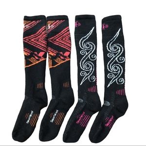 Smartwool Sock Women’s Medium Black Merino Wool Full Cushion Sock Two Pairs